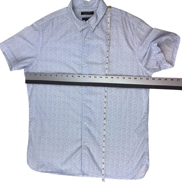 Banana Republic Camden Shirt Button Down Short Sleeve 078 Wash Custom Mens L - Picture 3 of 8